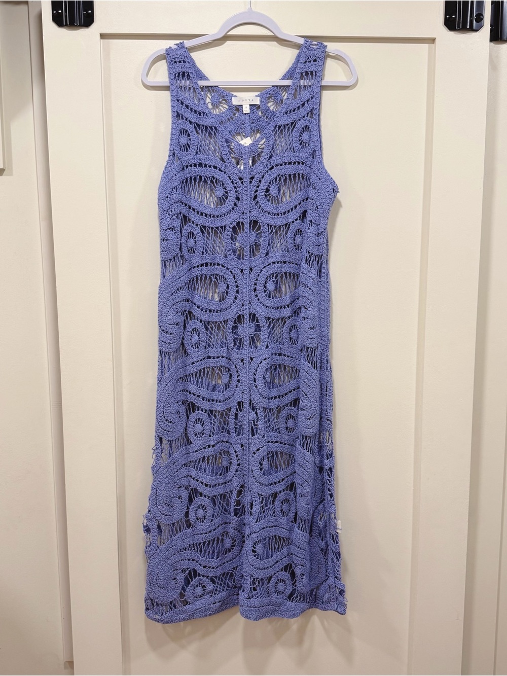 Long Crochet Dress - Lilac